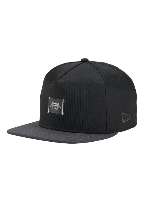 Society Snapback Hat - Black / Charcoal