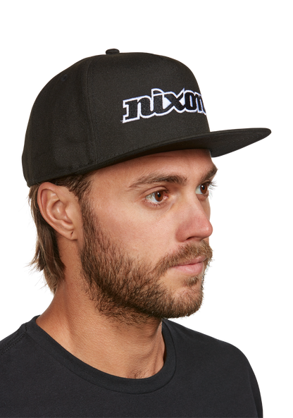 Ninetyeight Snapback Hat - Black / White