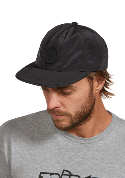 Flight Strapback Hat - Black