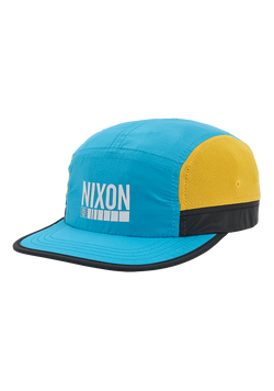 Night Runner Strapback Hat - Aqua / Yellow