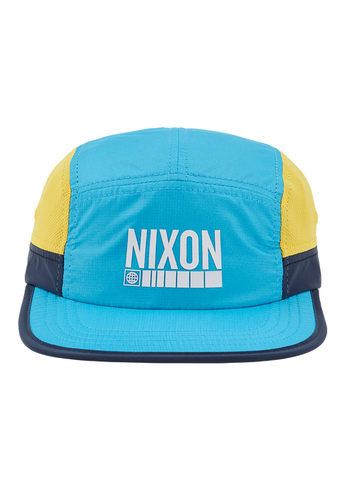 Night Runner Strapback Hat - Aqua / Yellow