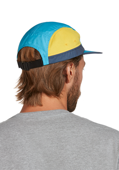 Night Runner Strapback Hat - Aqua / Yellow