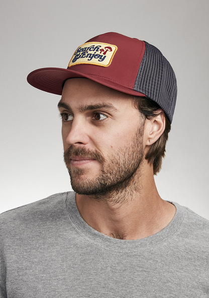 Searchin Trucker - Burgundy / Gray