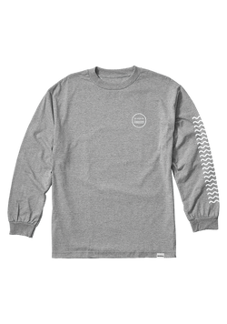 Waves Long Sleeve T-Shirt - Heather Gray