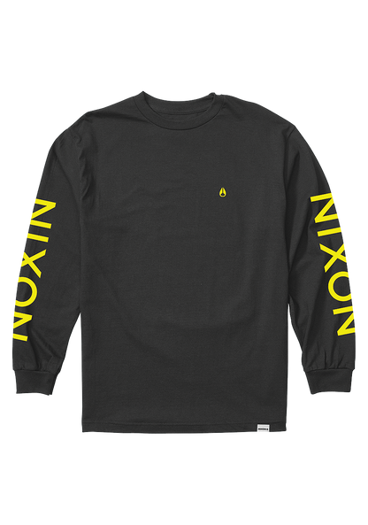 Sparrow Long Sleeve T-Shirt - Black / Yellow