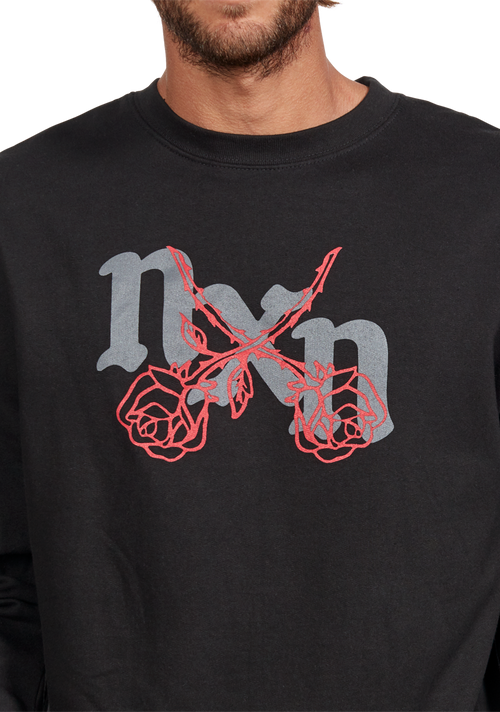 Rosas Crew - Black / Red